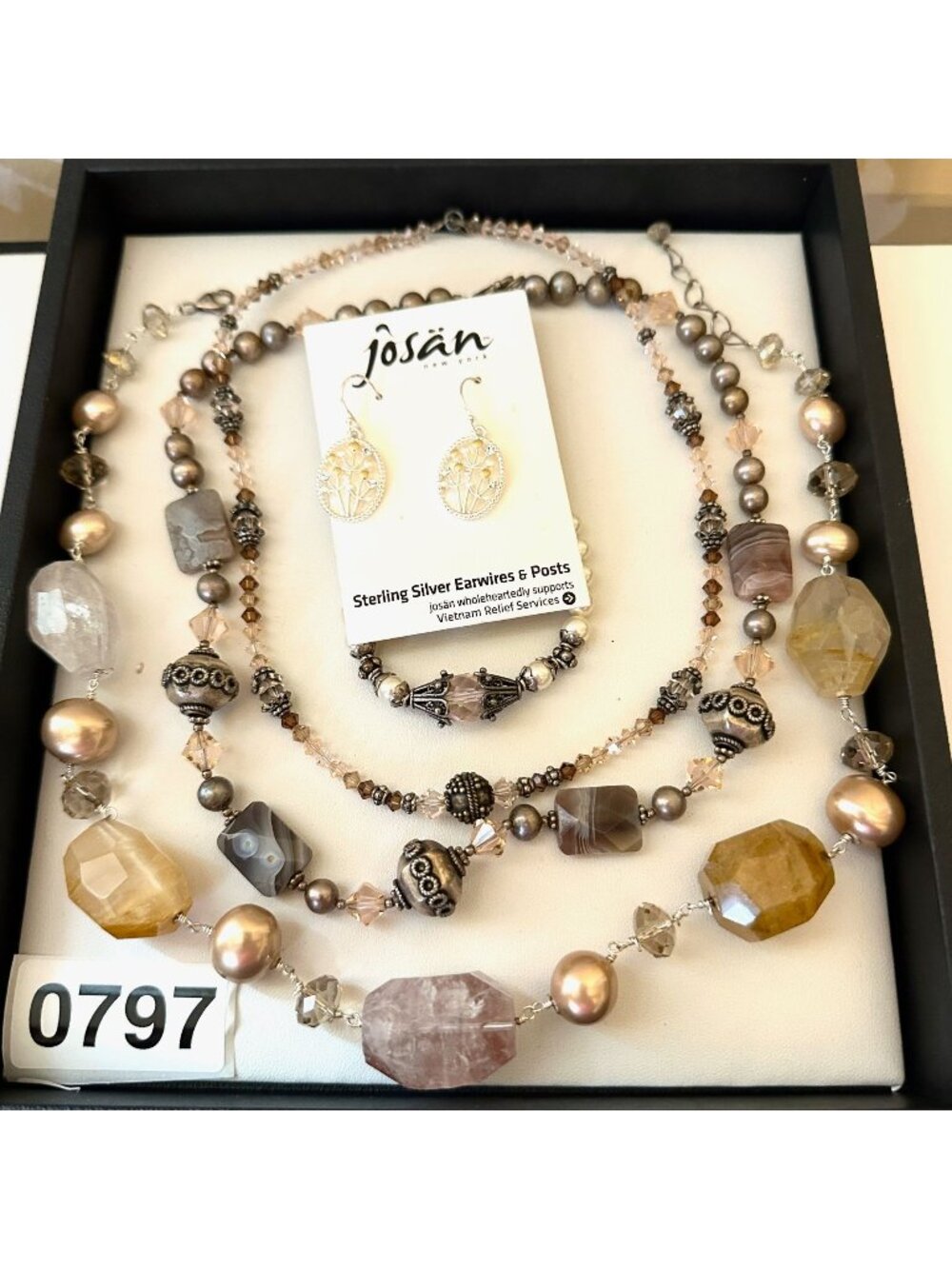 Jewelry Lot Vintage Modern Gemstone Sterling Necklaces Earrings Bracelet